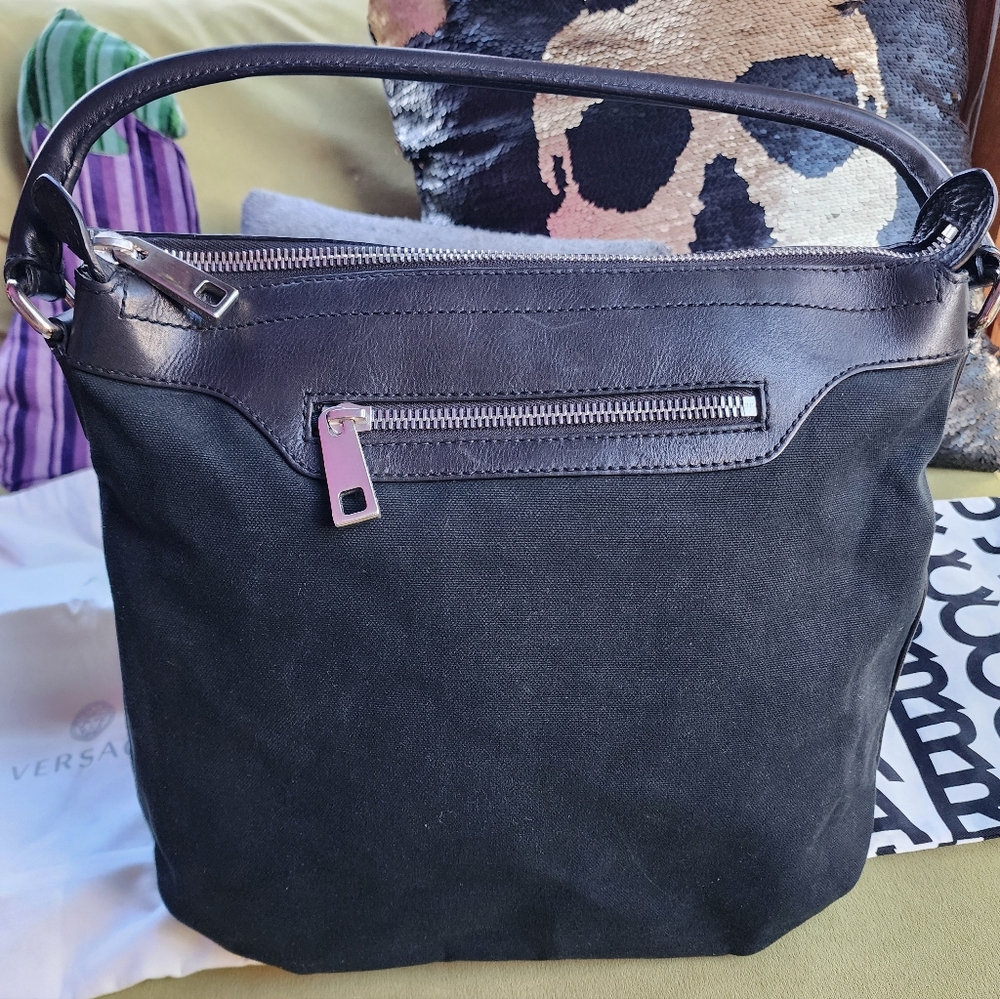 Marc Jacobs Cotton & Leather Detailed Bag (Cheaper On Depop)